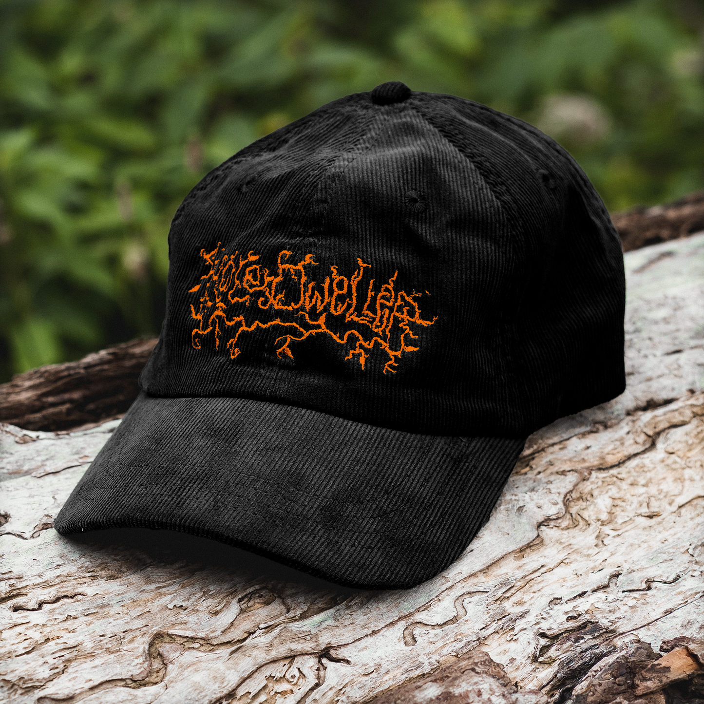 Hole Dweller Embroidered Corduroy Hat