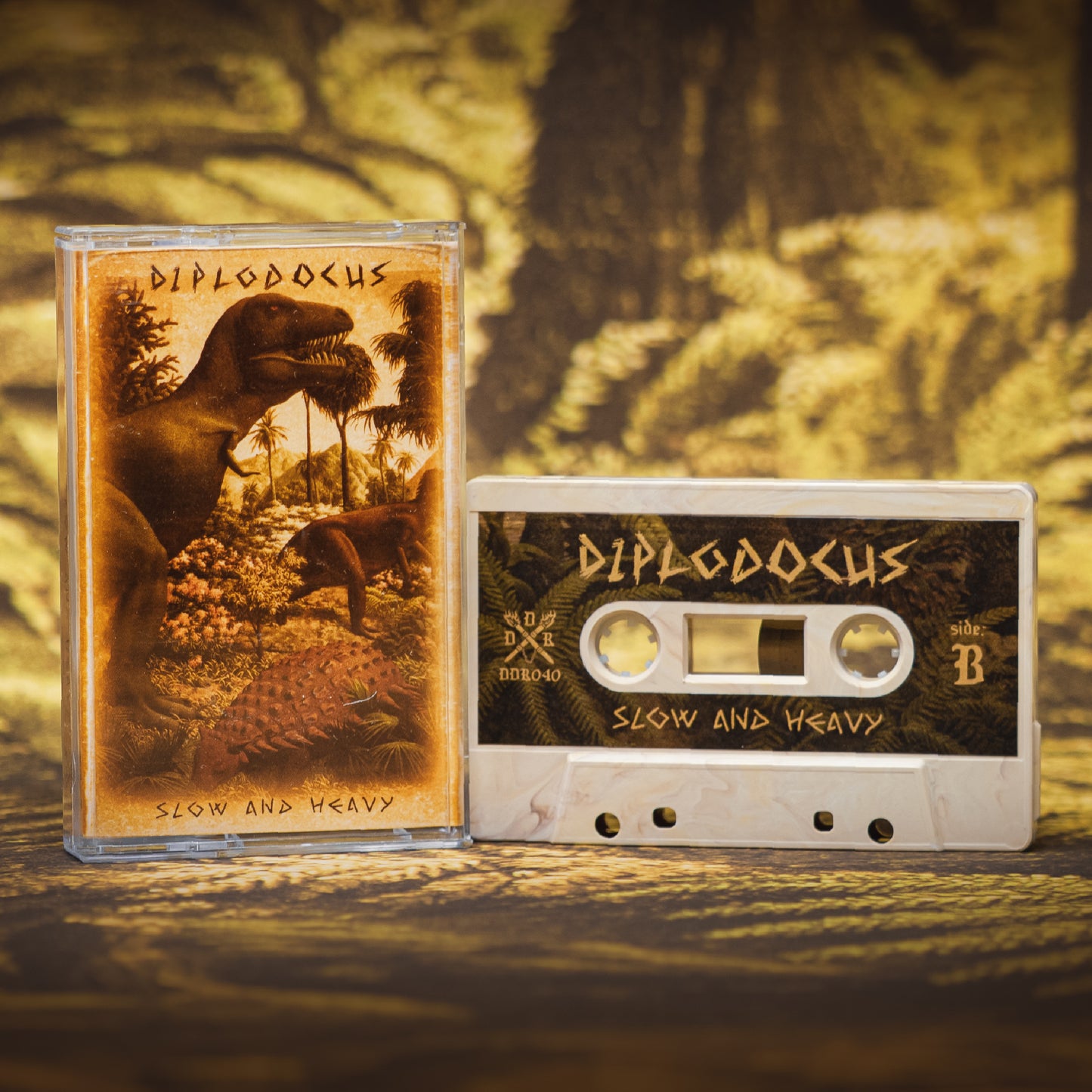 Diplodocus Slow and Heavy Dungeon Synth Cassette Tape