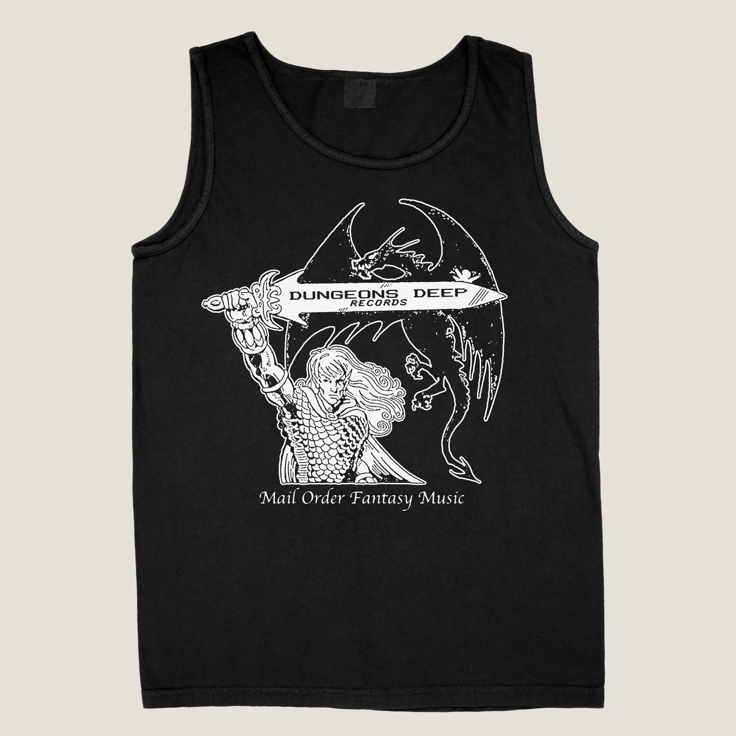 Mail Order Fantasy Music Black Comfort Colors Tank Top