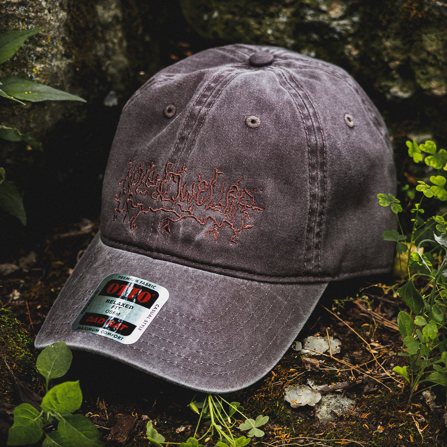 Hole Dweller Embroidered Monochrome Hat