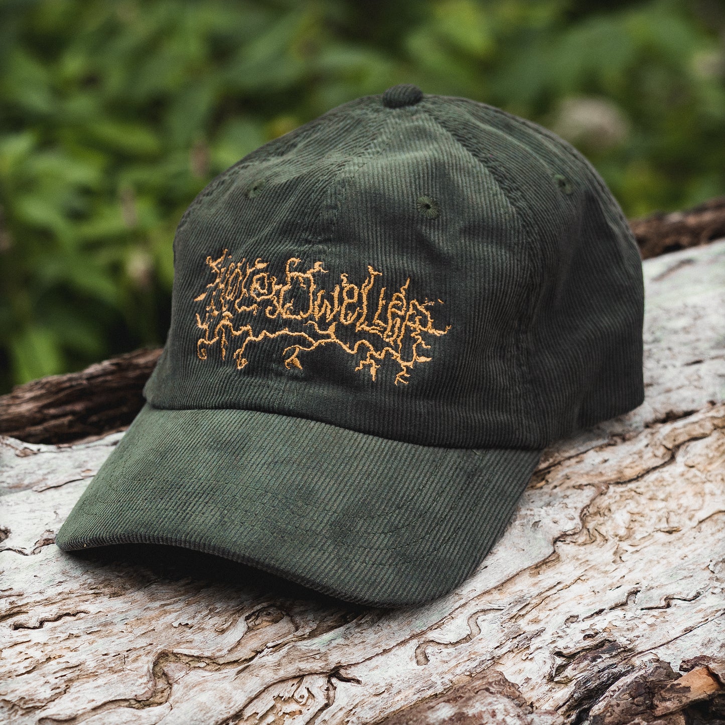 Hole Dweller Embroidered Corduroy Hat