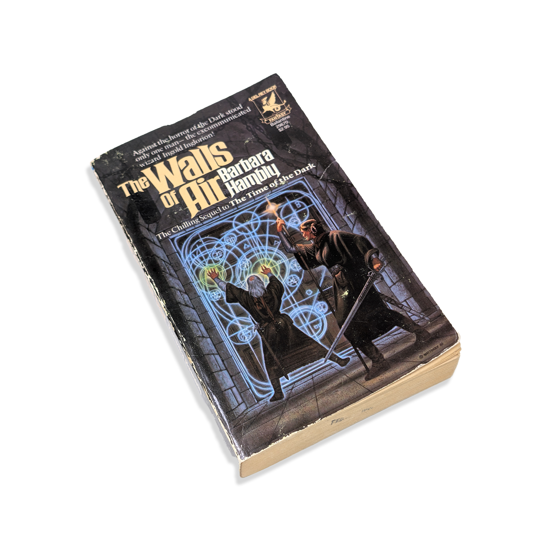 Book titled 'The Walls of Pit' by Barbara Tenny on a white background