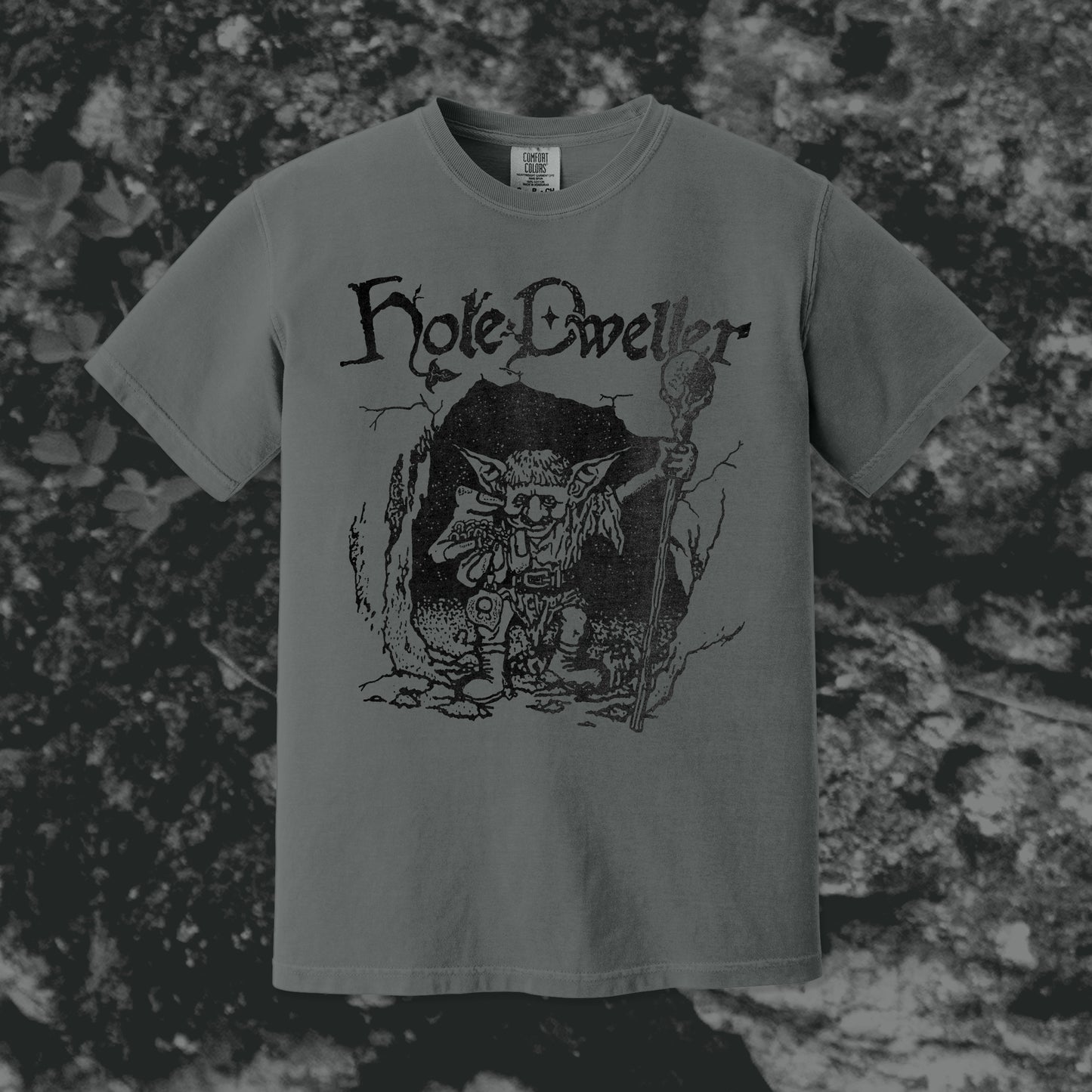 Hole Dweller Comfort Colors T-Shirt Grey