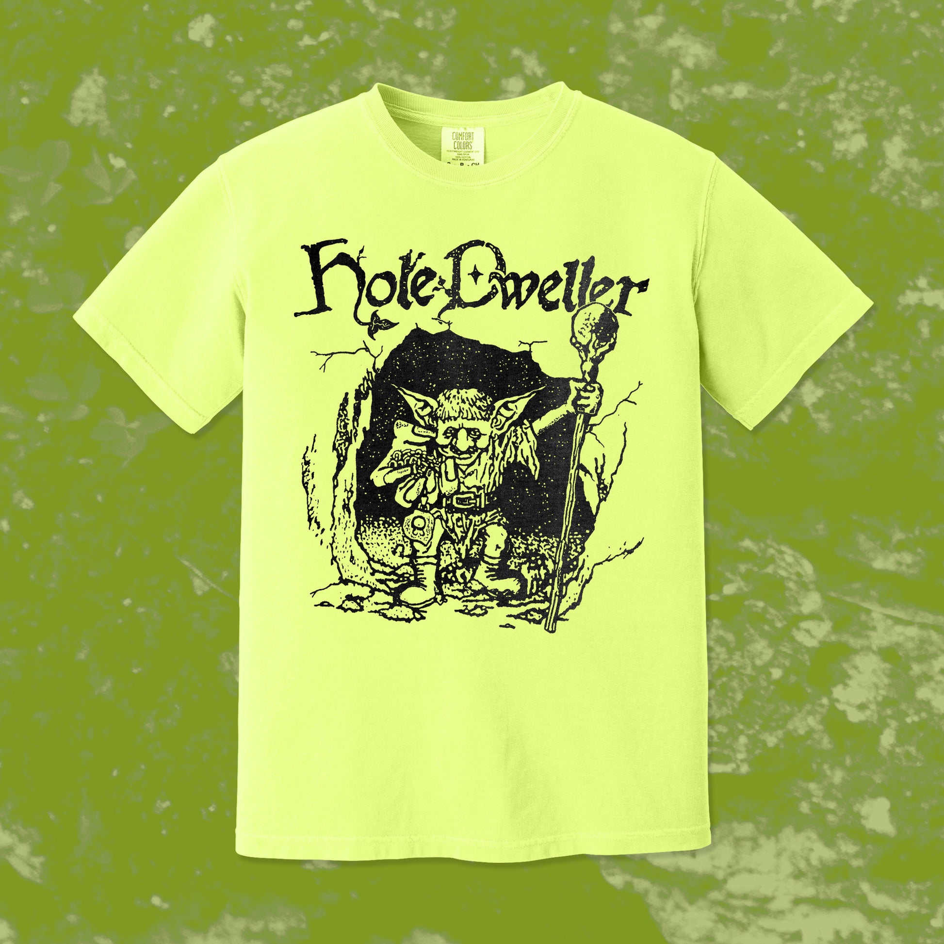 Hole Dweller Comfort Colors T-Shirt Neon