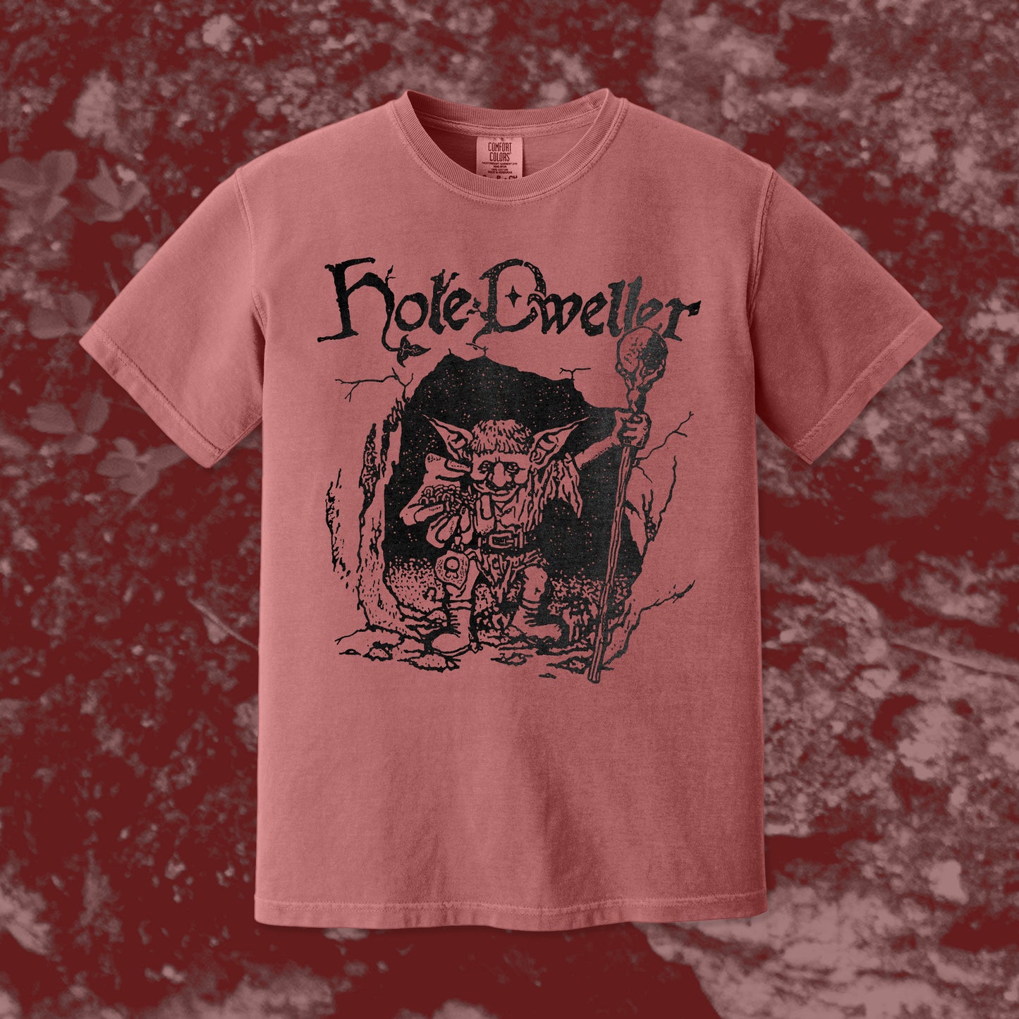 Hole Dweller Comfort Colors T-Shirt Red