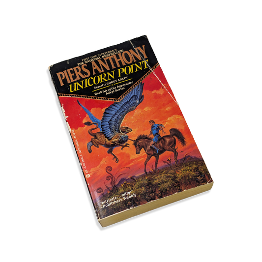 Book cover of 'Unicorn Point' by Piers Anthony with a fantasy scene on the cover.