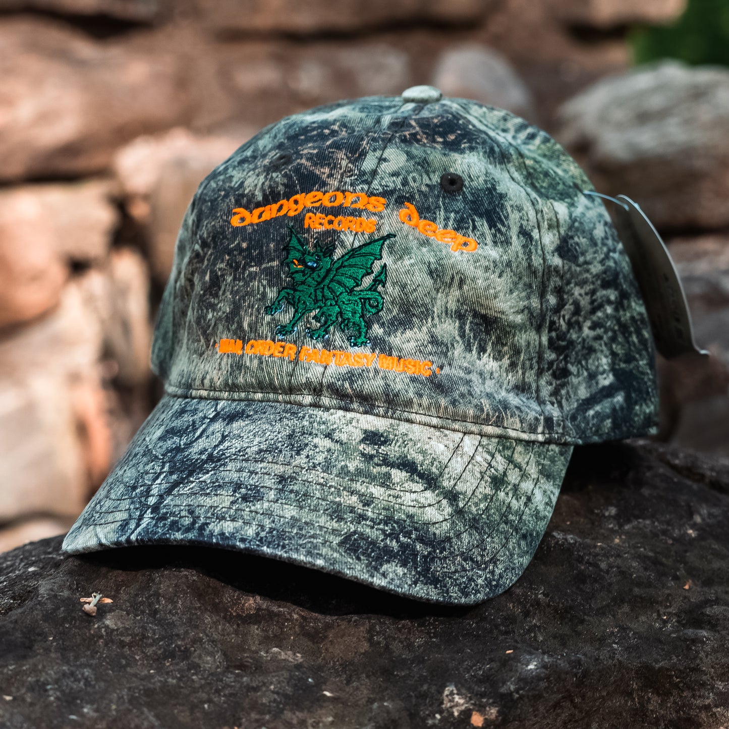 Dungeons Deep Records "Mail Order Fantasy Music" Embroidered Dad Hat