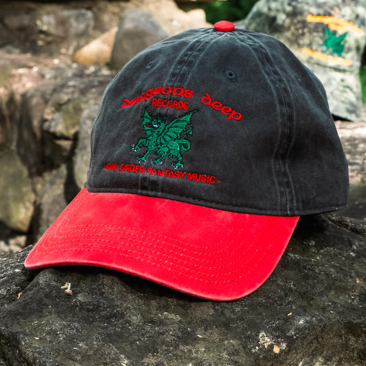 Dungeons Deep Records "Mail Order Fantasy Music" Embroidered Dad Hat