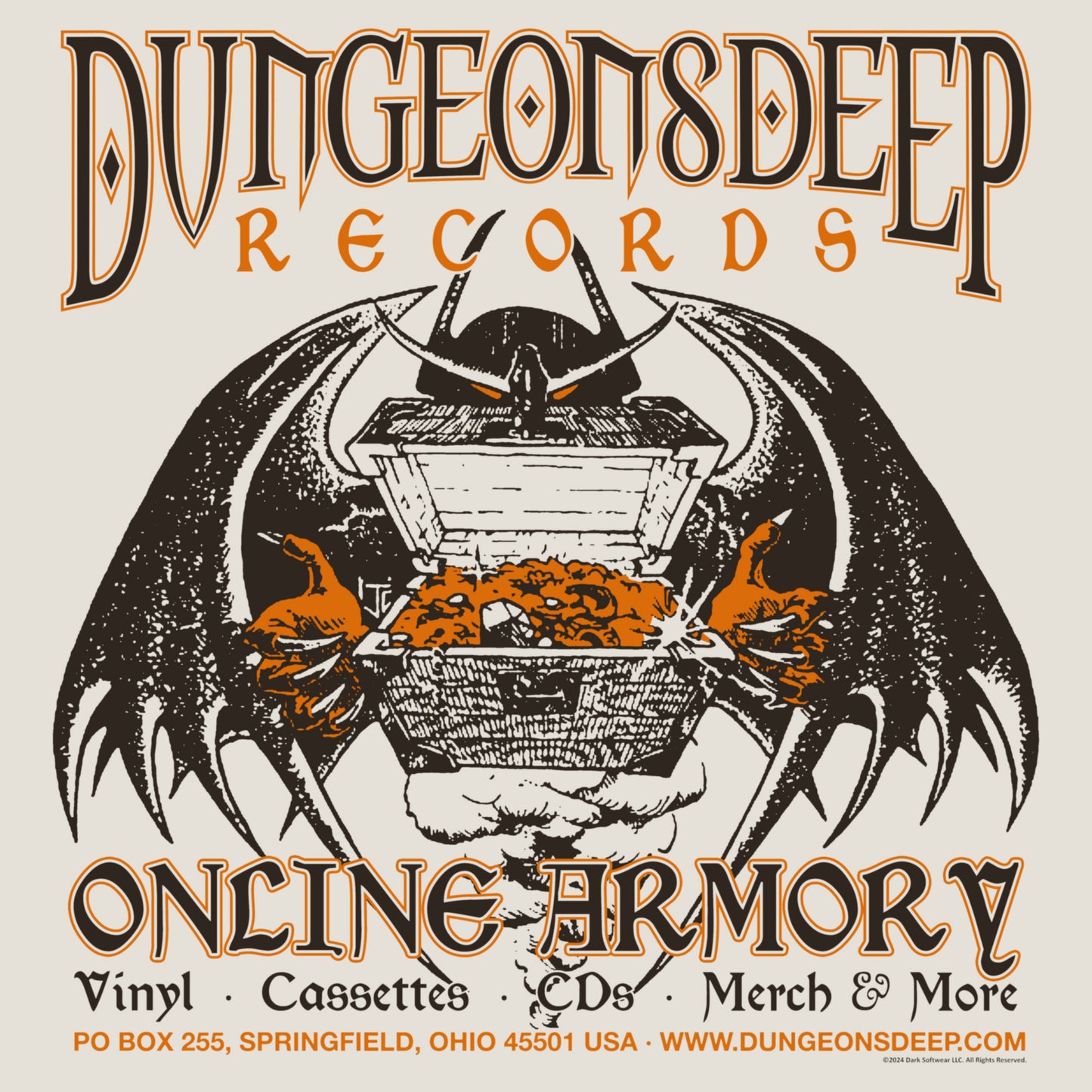 Dungeons Deep Records "Online Armory" Pocket T-Shirt